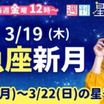 魚座新月🌑【１週間運勢3月16日(月)〜3月22日(日)】えつこ先生の週刊星予報ライブ♪ 週報・運勢・占星術