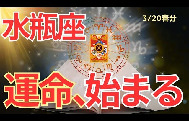 【水瓶座】春分🌸新章スタート🌟ここから動き出すあなたの運命🌈🍀タロット占い&オラクルカードリーディング