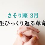 疲れ果てた蠍座さんへ。ついに大逆転機がやって来ます。変わります、とても。【蠍座　3月の運勢】🌷タロット占い