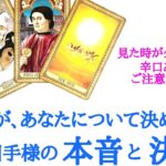 🌹恋愛タロット占い🌹辛口あります🌶️あの人があなたについて決めたこと、お相手様の本音と静かな決心