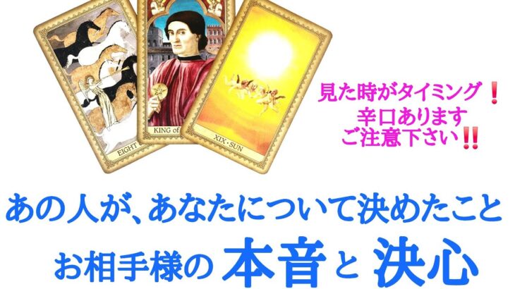 🌹恋愛タロット占い🌹辛口あります🌶️あの人があなたについて決めたこと、お相手様の本音と静かな決心