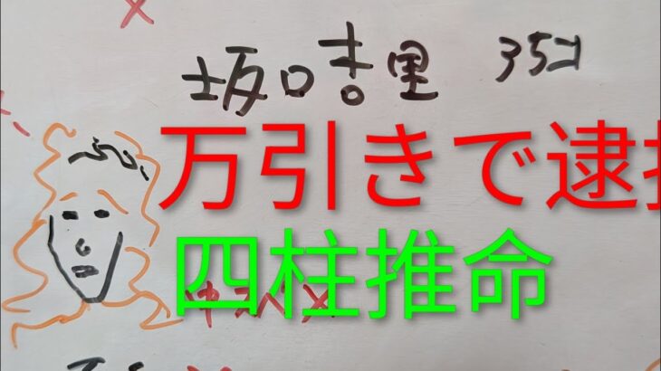 【サンドイッチ万引きで逮捕】坂口杏里　四柱推命で占いました